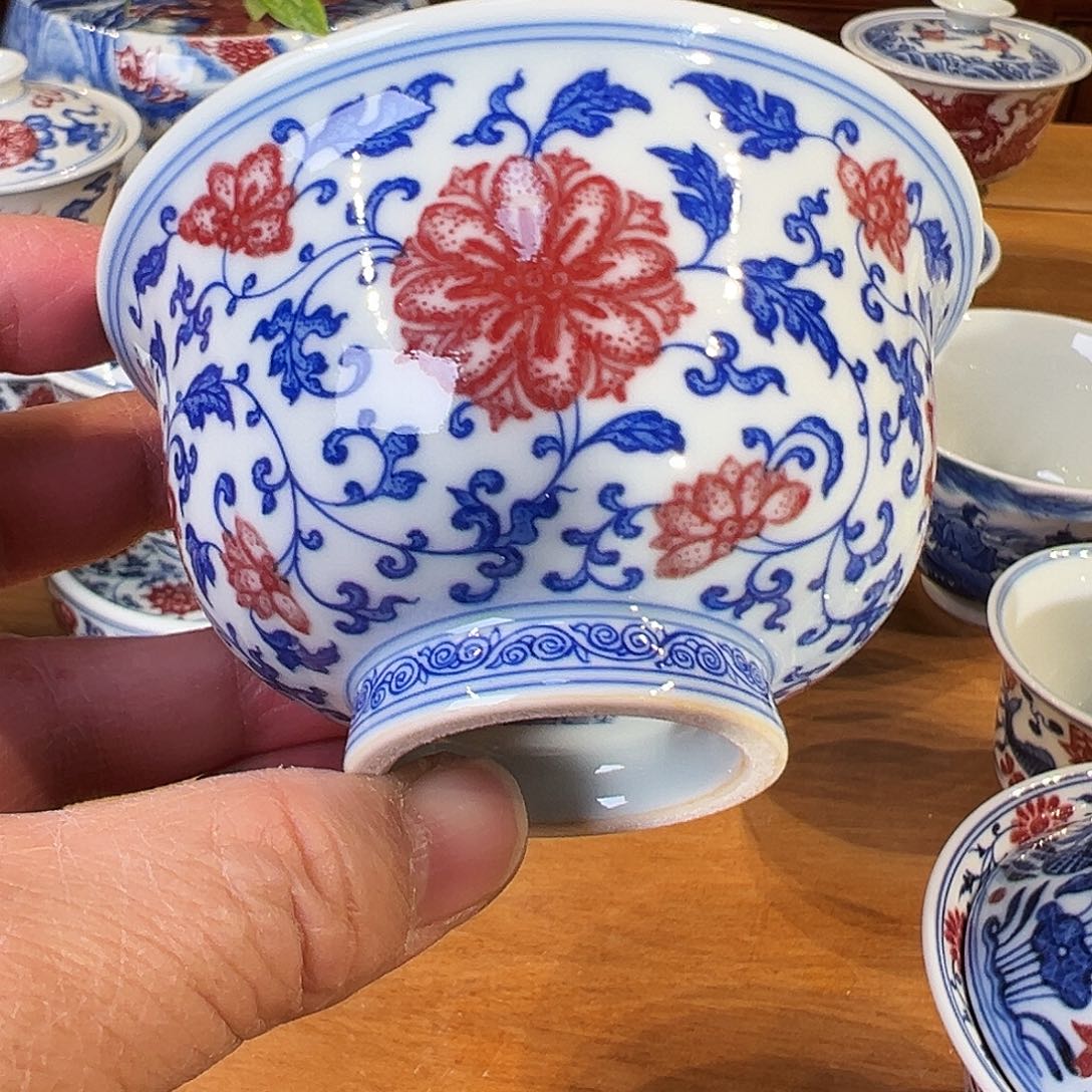 景德镇岚溪釉里红瓷器