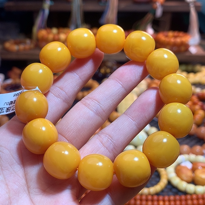 琥珀未镶嵌手串蜜蜡
