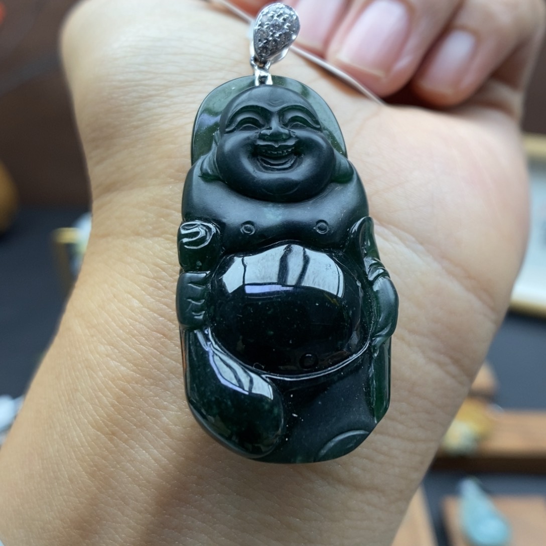 【闪购商品】颈饰18K金镶嵌翡翠73