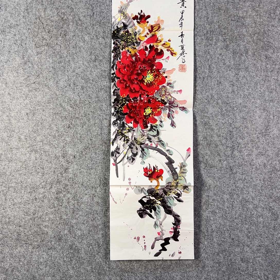 国画221 花鸟在此鸣叫时还要一