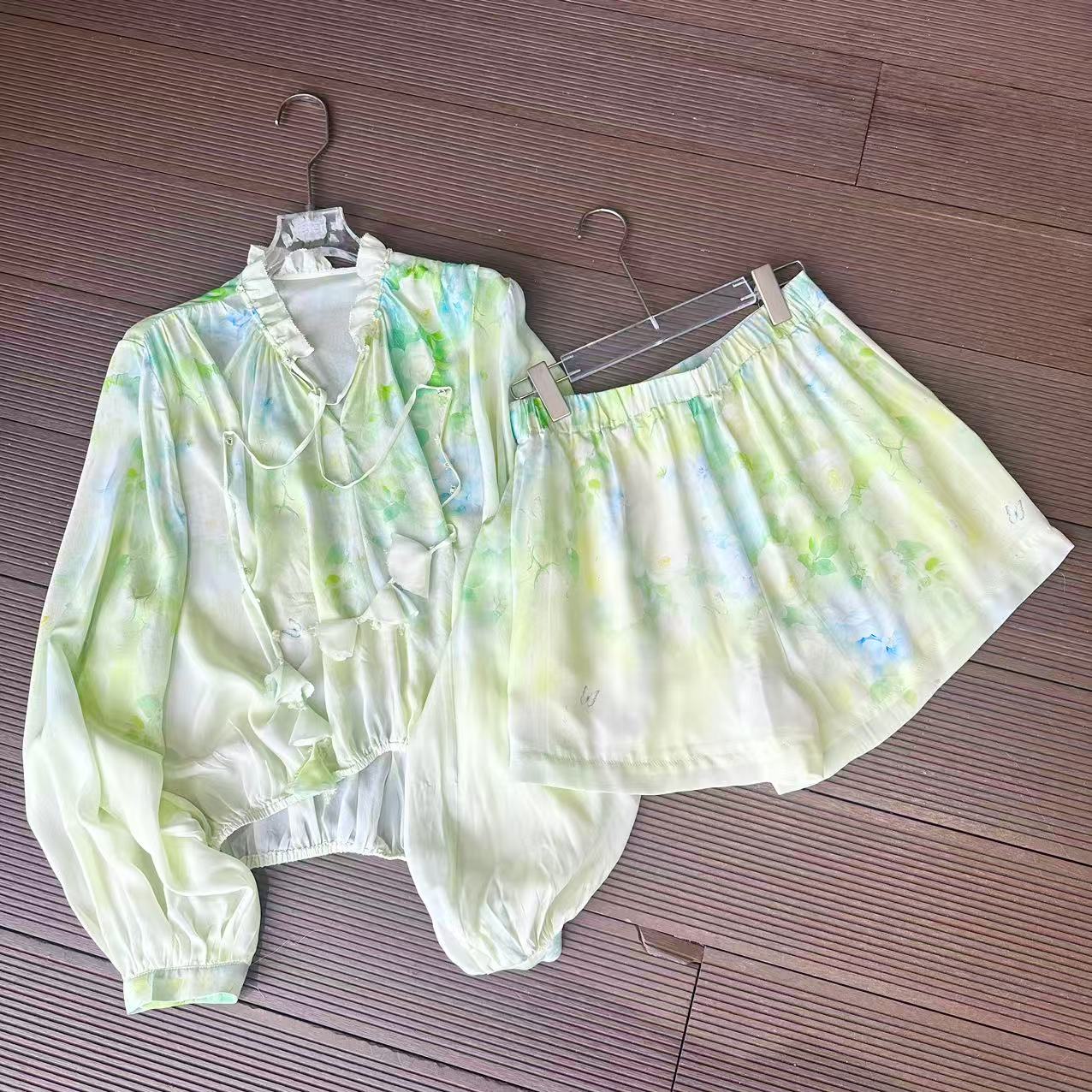 【葡萄柚-禾枫原创】百分100桑蚕丝连衣裙250433