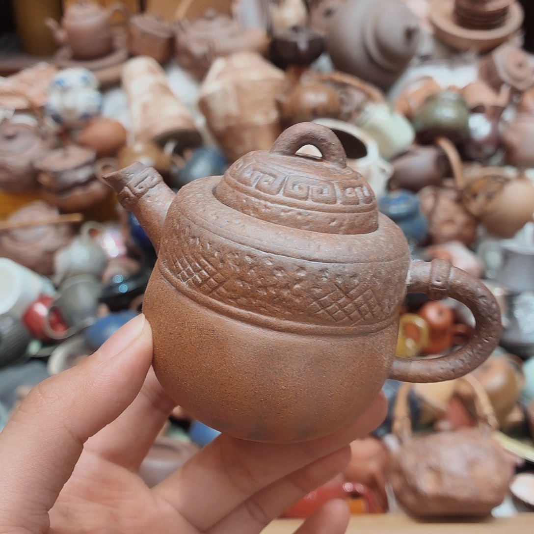 瓷器柴烧老岩泥茶器皿