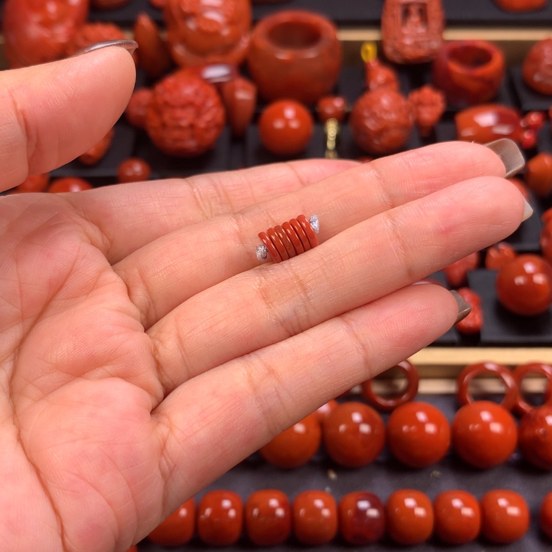 未镶嵌直切隔片6mm➕南红玛瑙吃*?