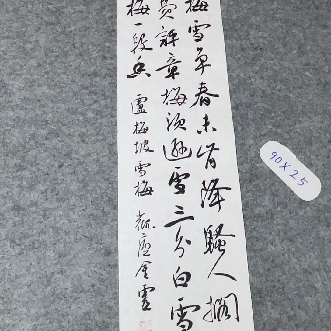 书法中书王金灵90×25