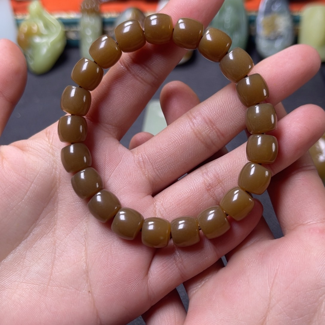 和田玉手串未镶嵌