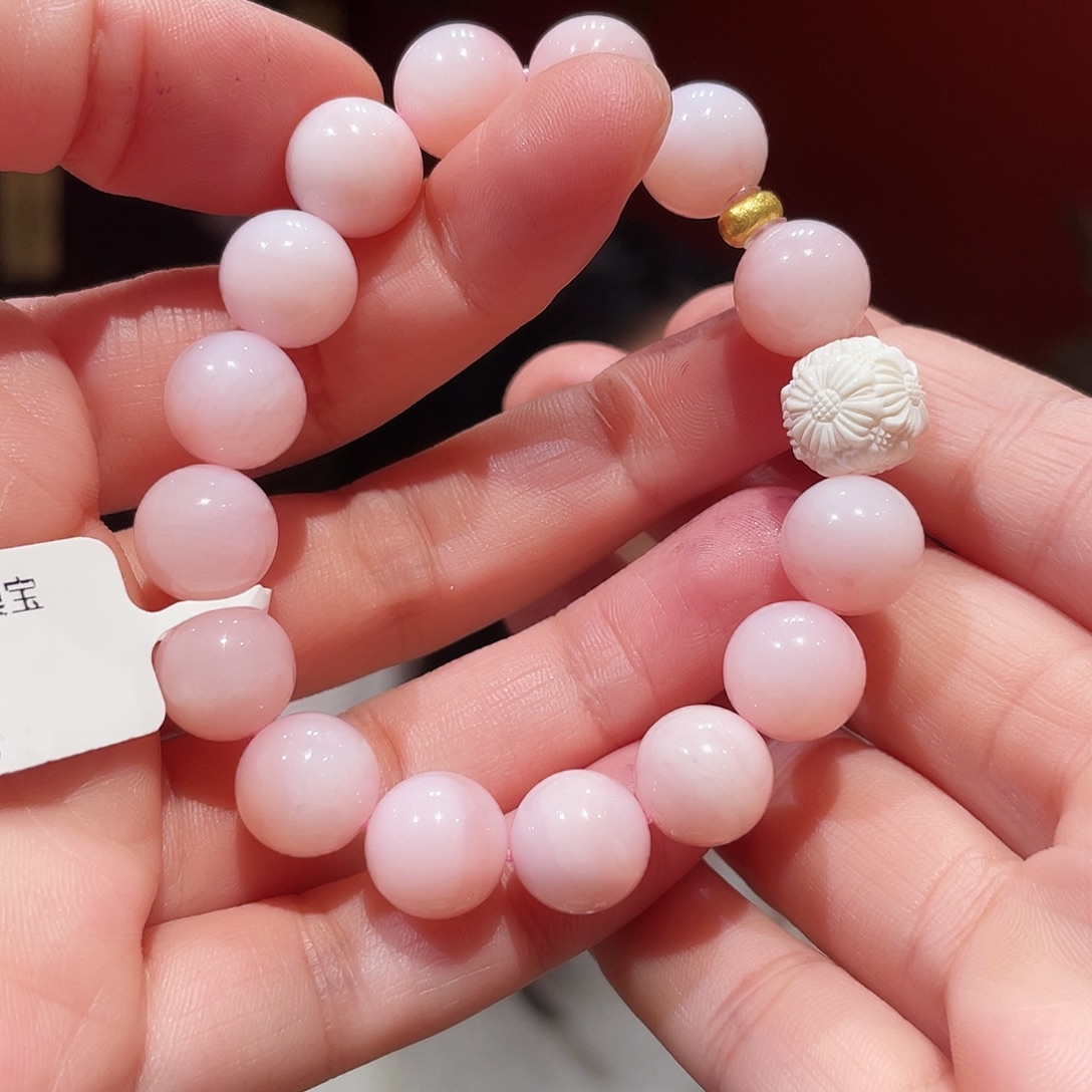 欧泊未镶嵌手链粉澳宝