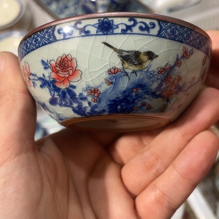 陶摆件景德镇陶瓷主人杯123