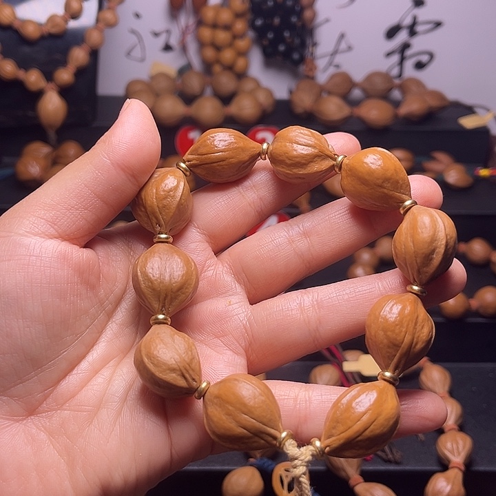 橄榄核手串微瑕，17，25