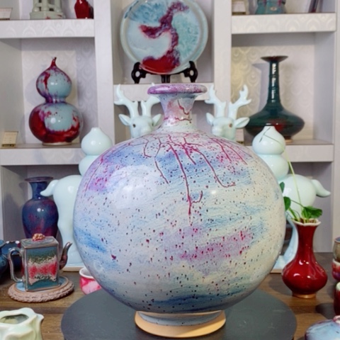 摆件桃*禹州神后钧瓷原产地~