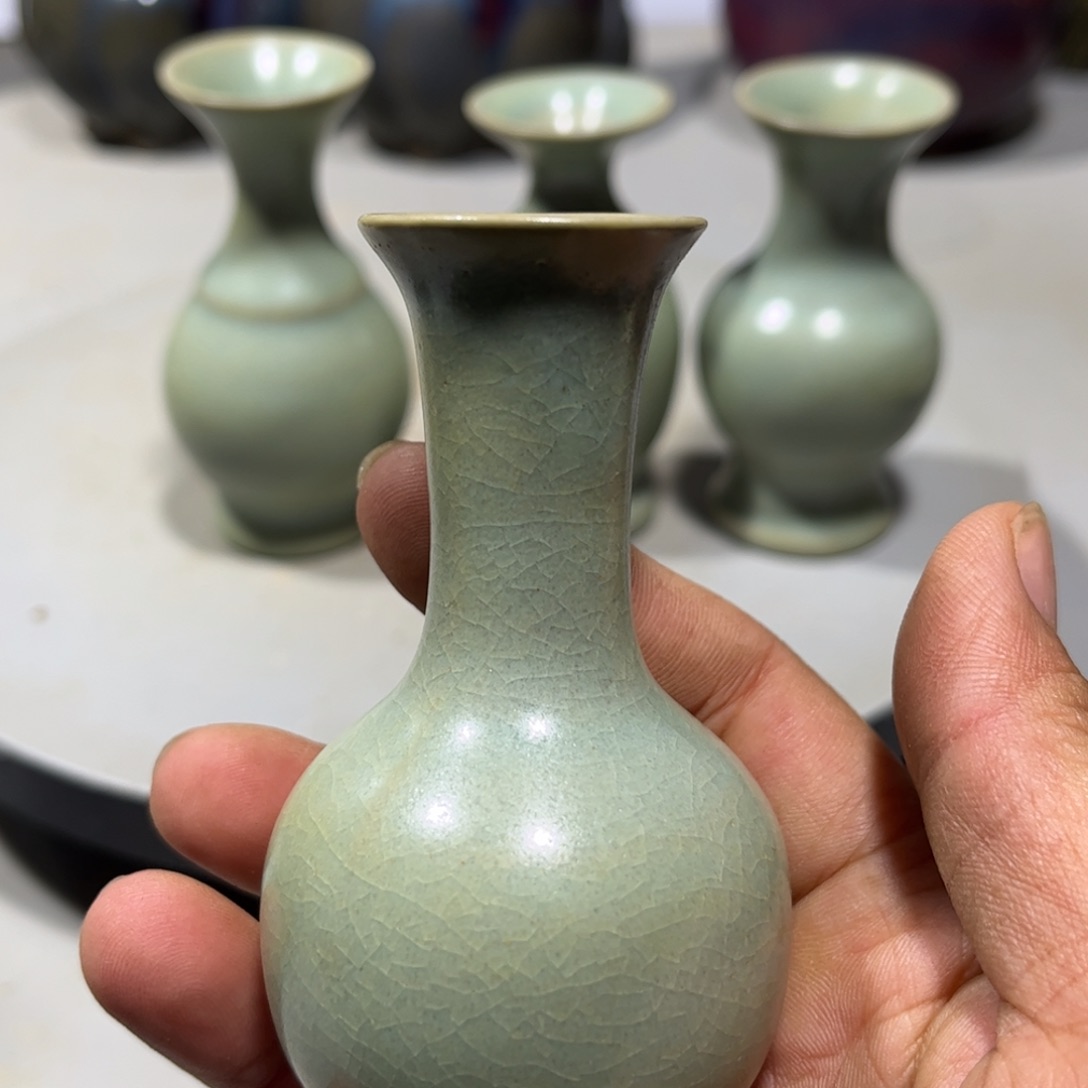 瓶早**月汝窑瓷器品相完美