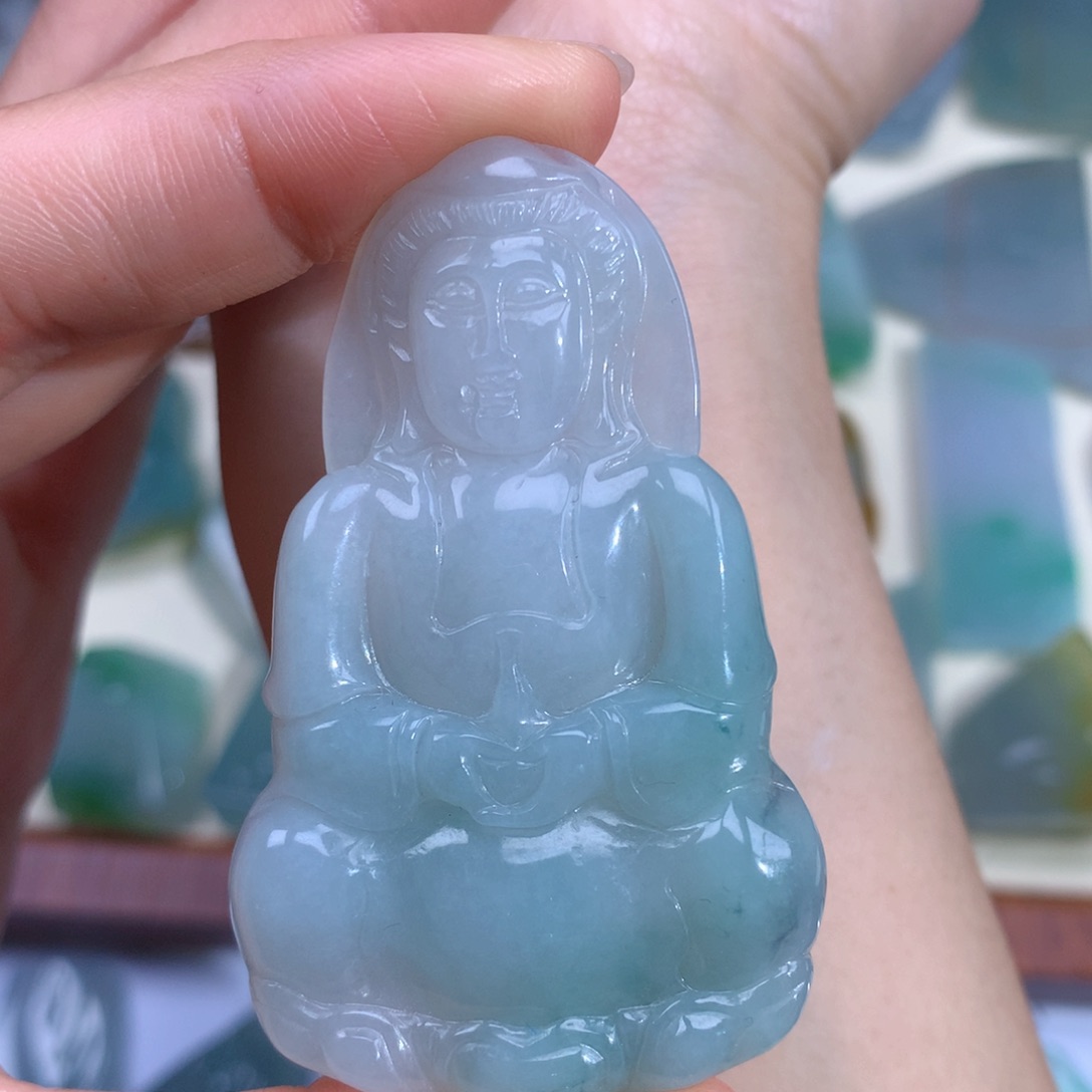 翡翠未镶嵌颈饰天然缅甸翡翠包邮