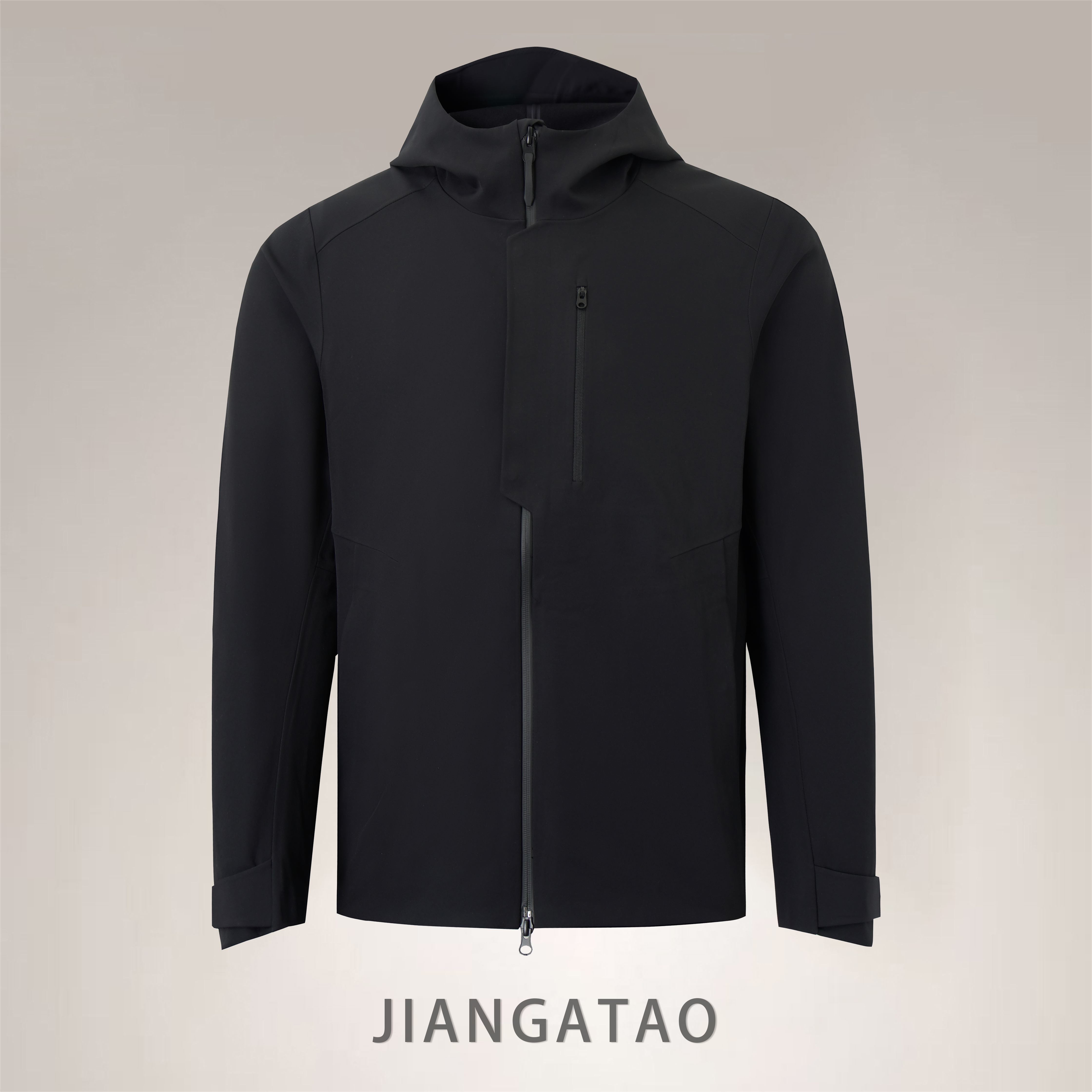 JIANGATAO 两棵树同款 男士全压胶加绒软壳冲锋衣外套防泼水