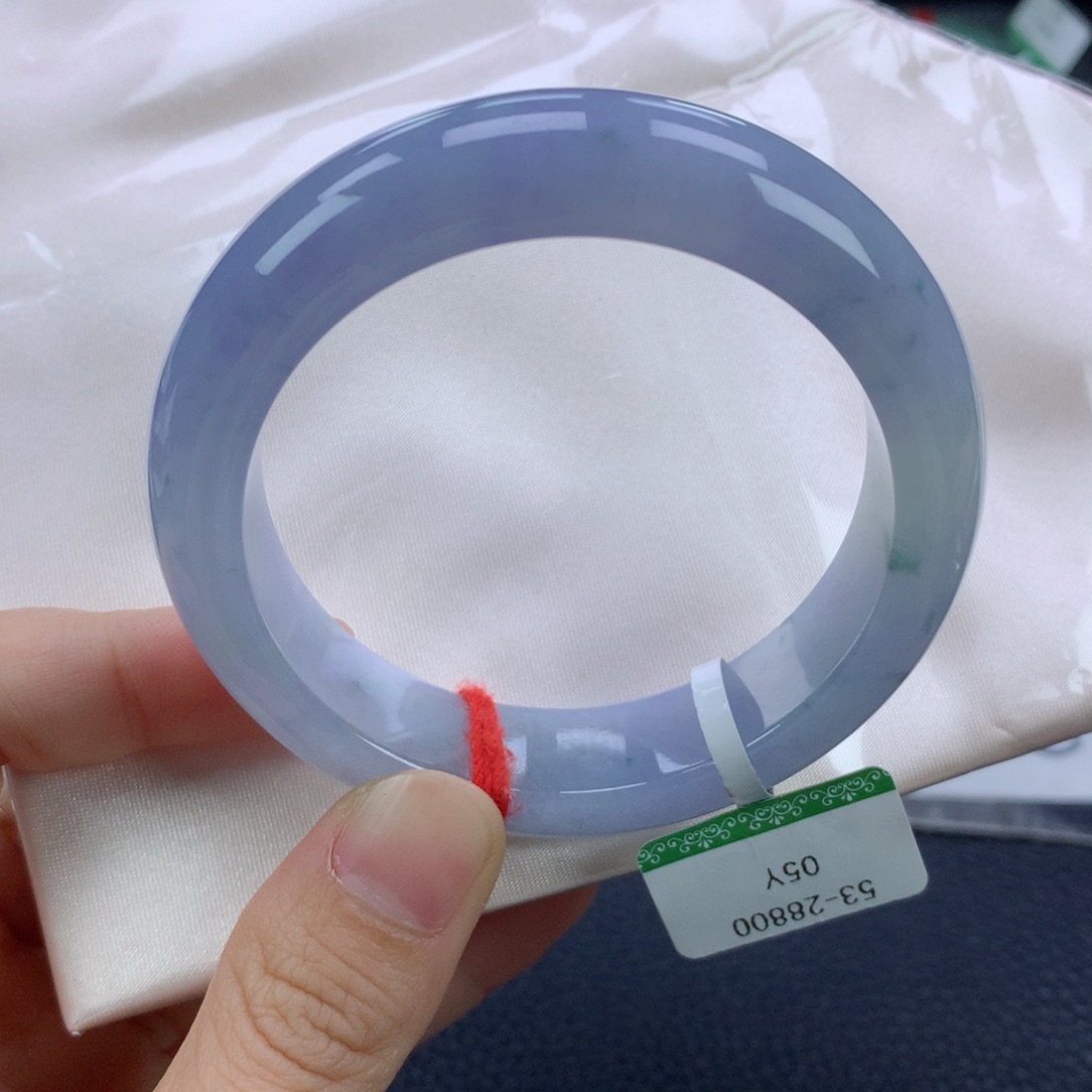 翡翠手镯未镶嵌53.5正