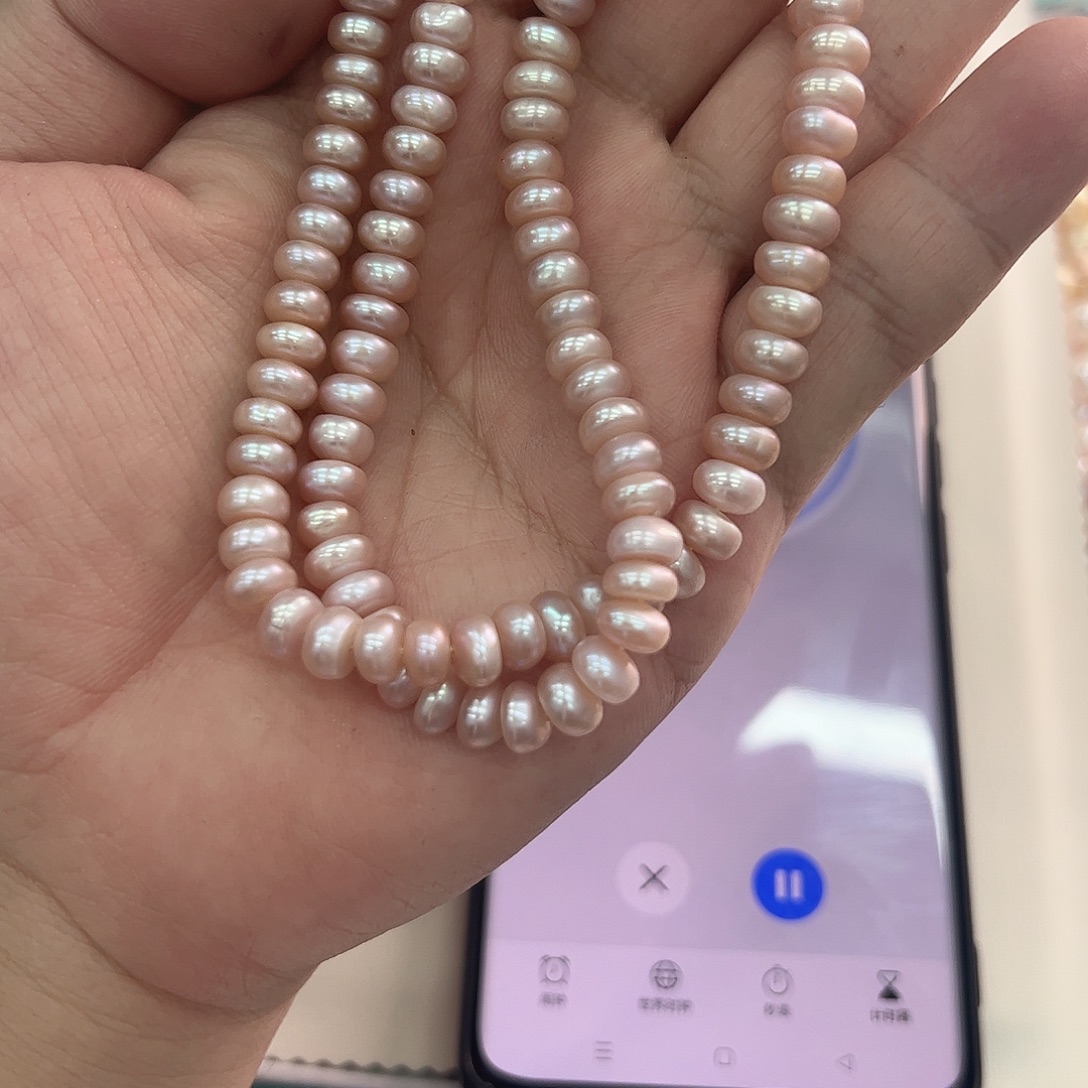 淡水珍珠颈饰银S925镶嵌