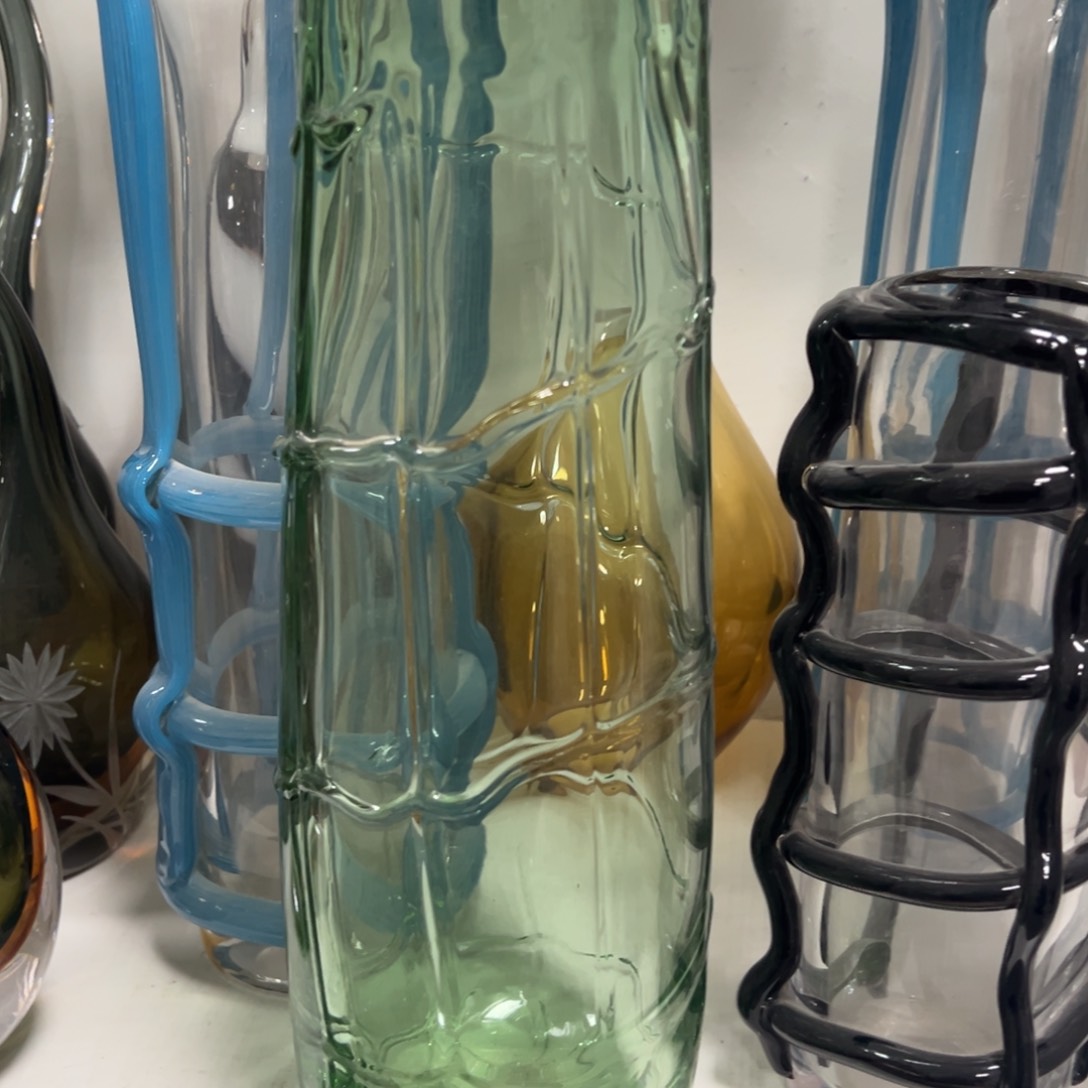 透绿厚壁高花瓶高度40微瑕