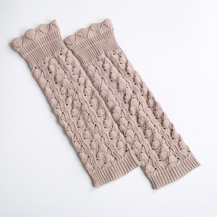 通用厚款网纱镂空设计保暖中筒袜小众设计袜套E112633