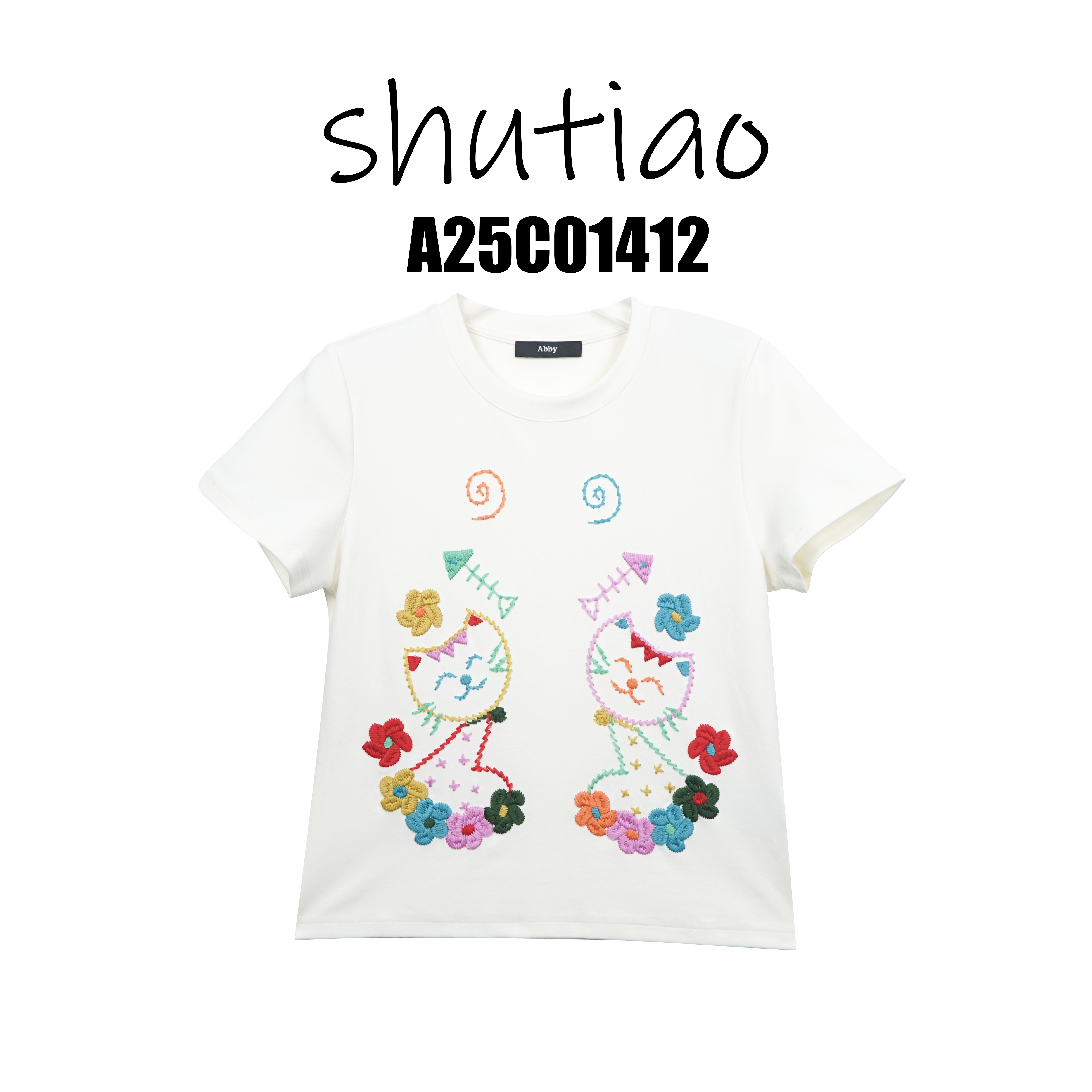【SHUTIAO】2025春夏：新款小众设计款T恤A25C01412