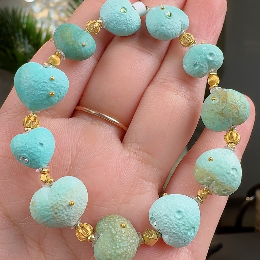 绿松石珠宝奇石未镶嵌