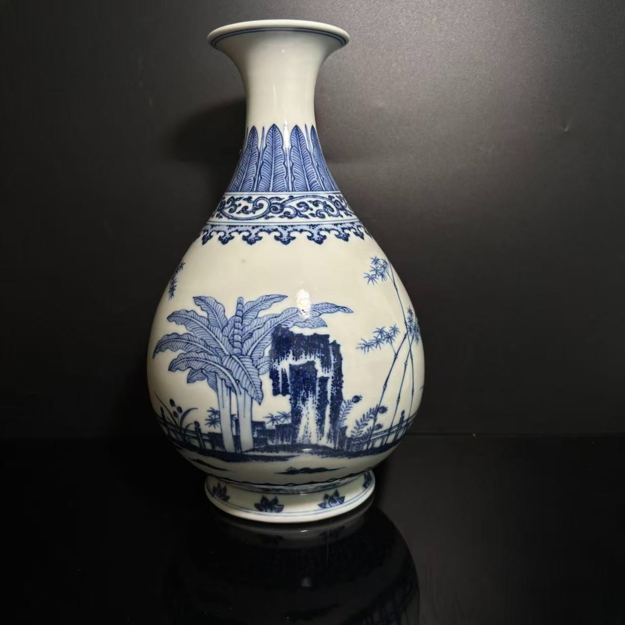 Lot51-松竹梅赏瓶-大清乾隆年制款H:29cm-BJ12090070001162