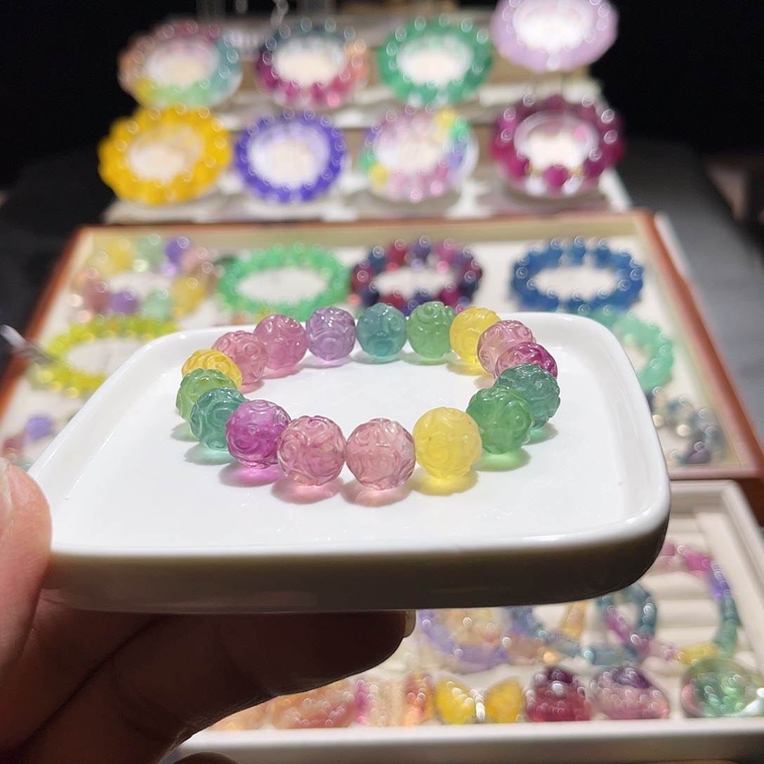 *****手串未镶嵌萤石彩虹祥云11加