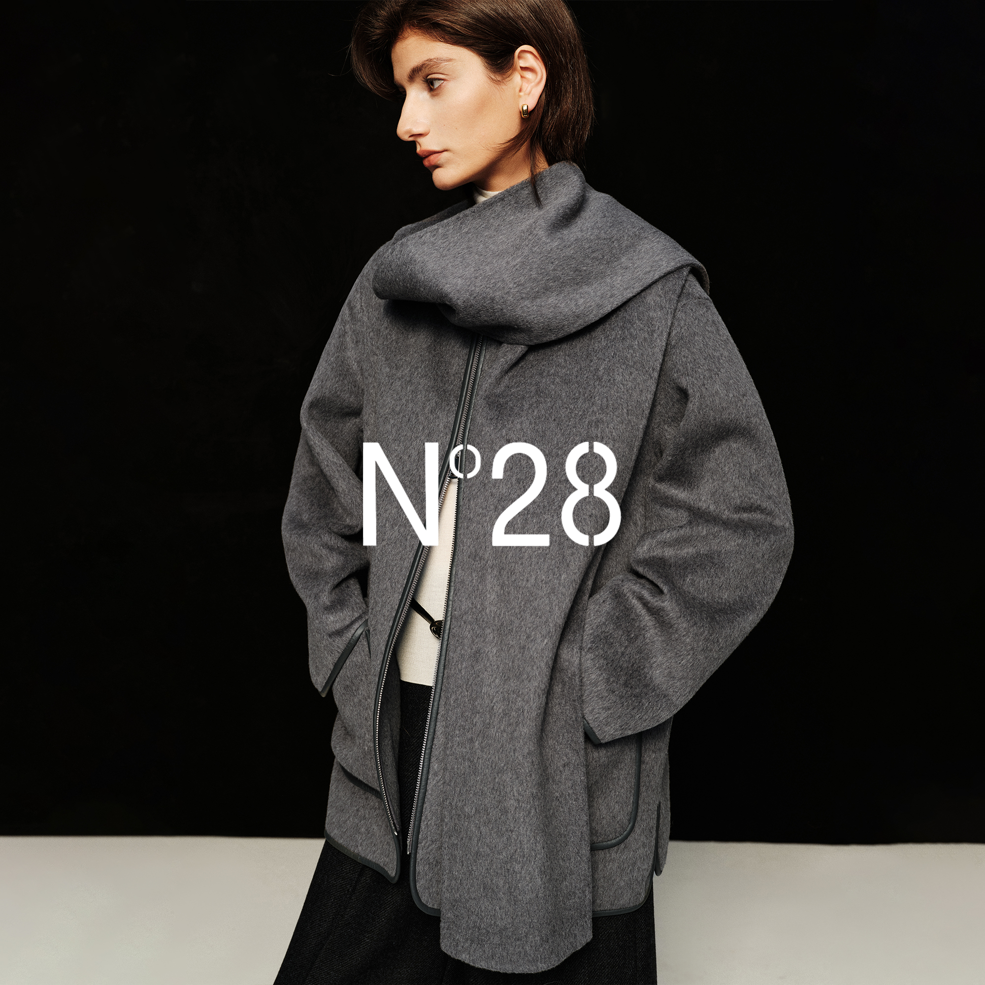 【婧文专属】N°28毛呢外套女秋冬宽松复古保暖呢大衣8855A1D668