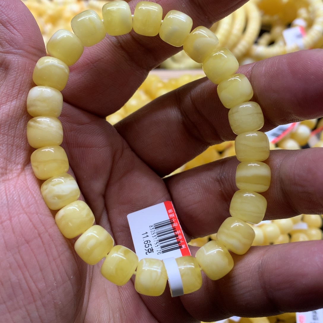 蜜蜡手链未镶嵌蜜蜡