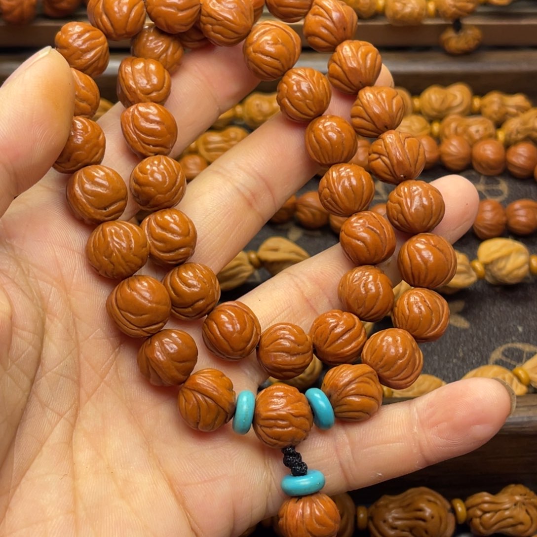 桃核手串龙纹桃核15