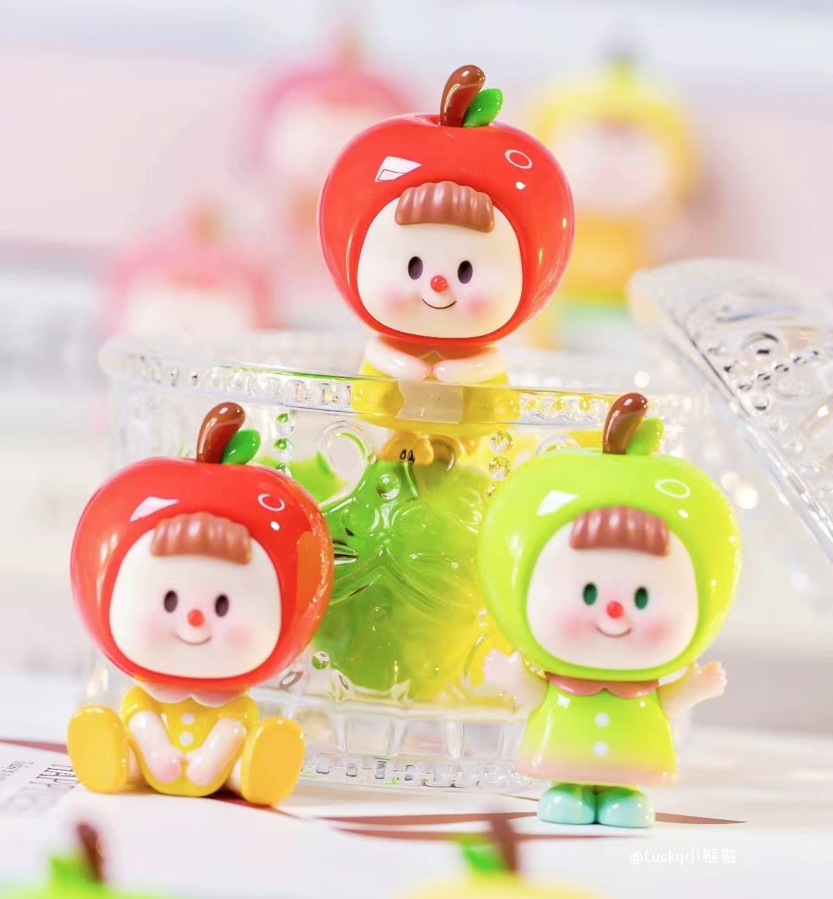 【拆盒】福福版多多妹苹果多多系列MINI潮玩盲盒