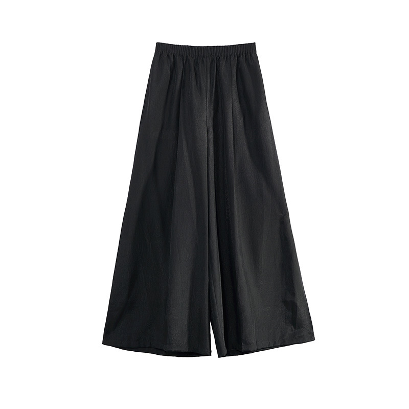 轮廓原创复古裤子新款中腰阔腿裤L231K008直筒时尚百搭夏季显瘦