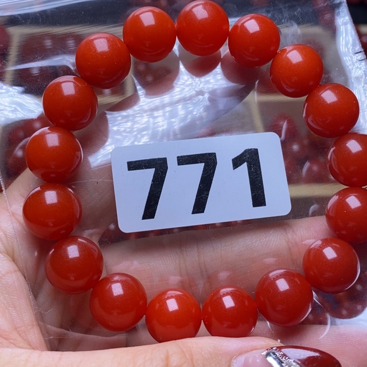 南红玛瑙手链未镶嵌闰*