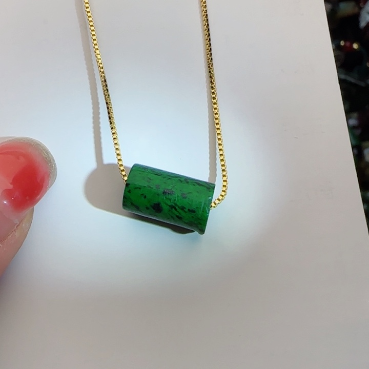 翡翠颈饰未镶嵌天然A货57