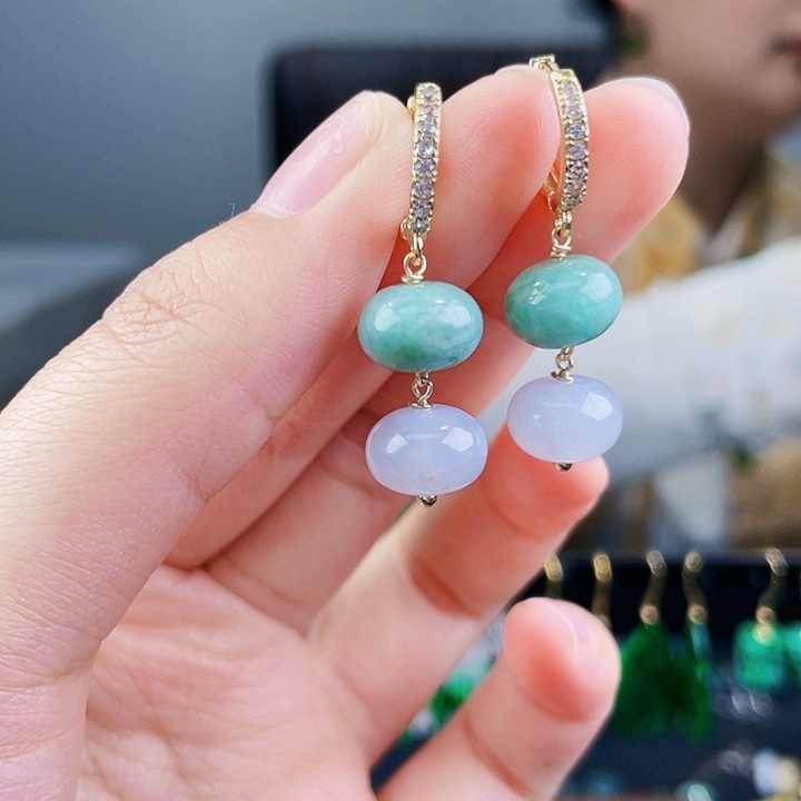 翡翠耳饰未镶嵌饰品