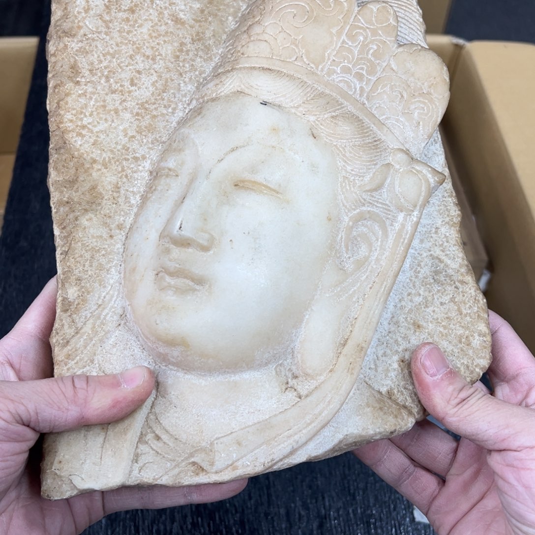 秦***娃石材日本中古工艺品摆件