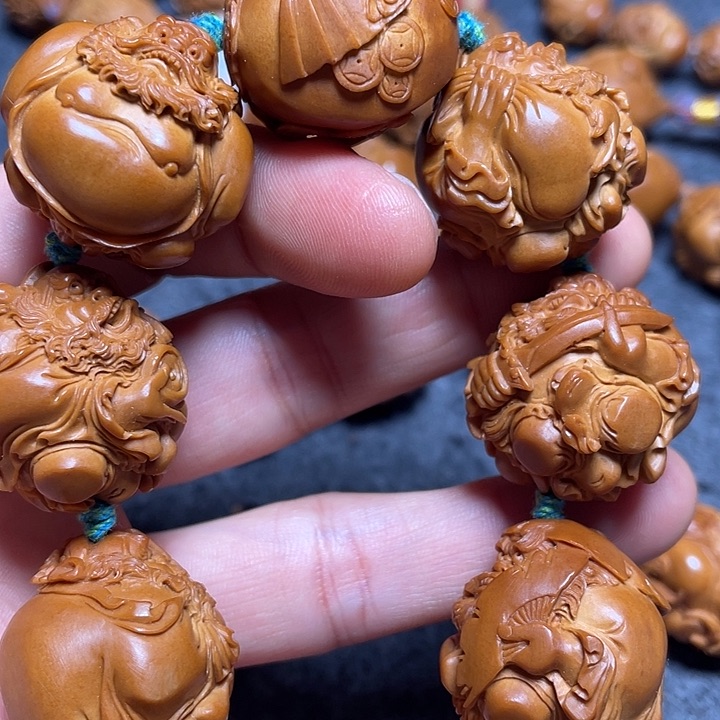 橄榄核手串/手链连****菜钟馗