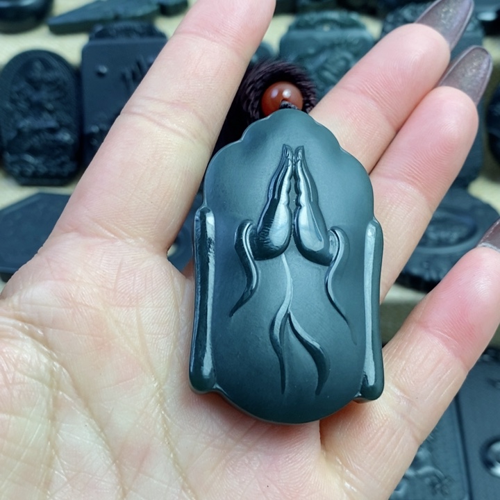 和田玉（青玉）颈饰未镶嵌