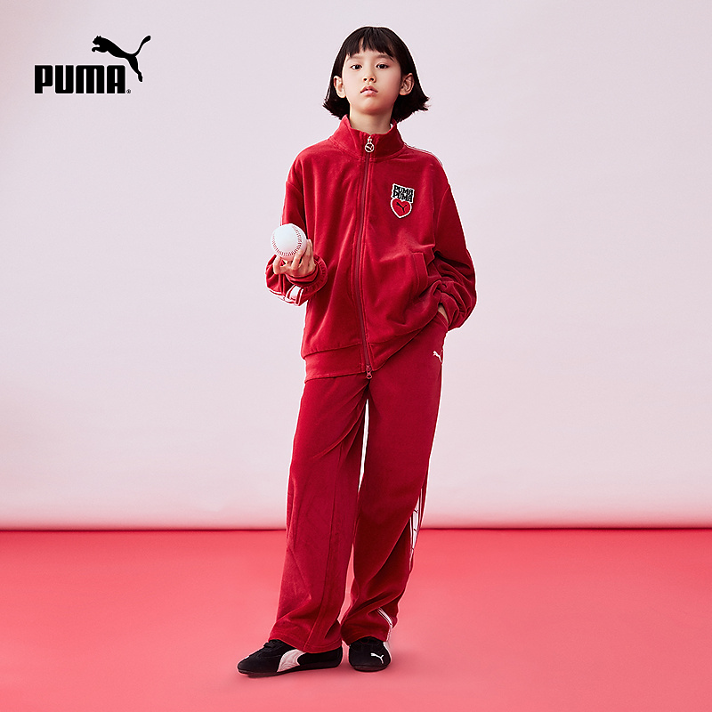 【儿童旗舰】PUMA彪马儿童童装长袖套装时髦运动分风353126104201