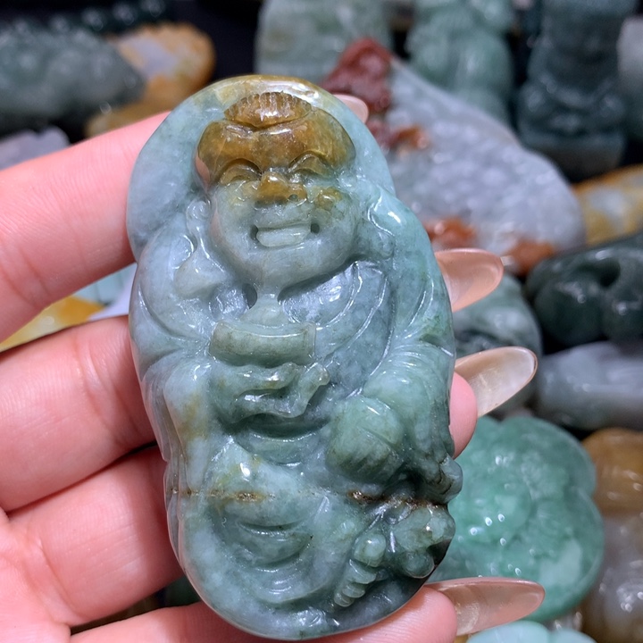 翡翠未镶嵌颈饰保真天然A货翡翠