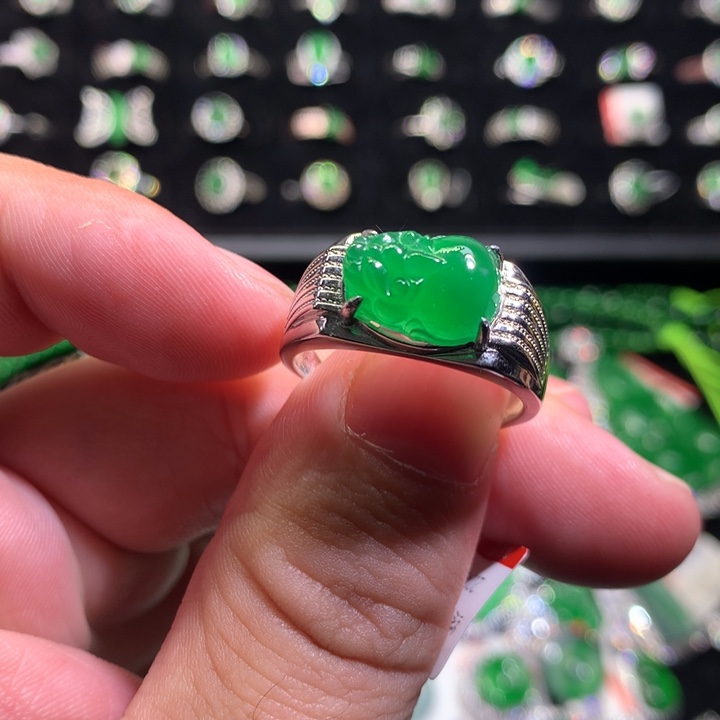 【闪购商品】翡翠颈饰银S925镶嵌貔貅