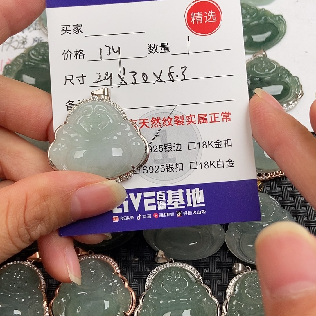 翡翠银S925镶嵌颈饰