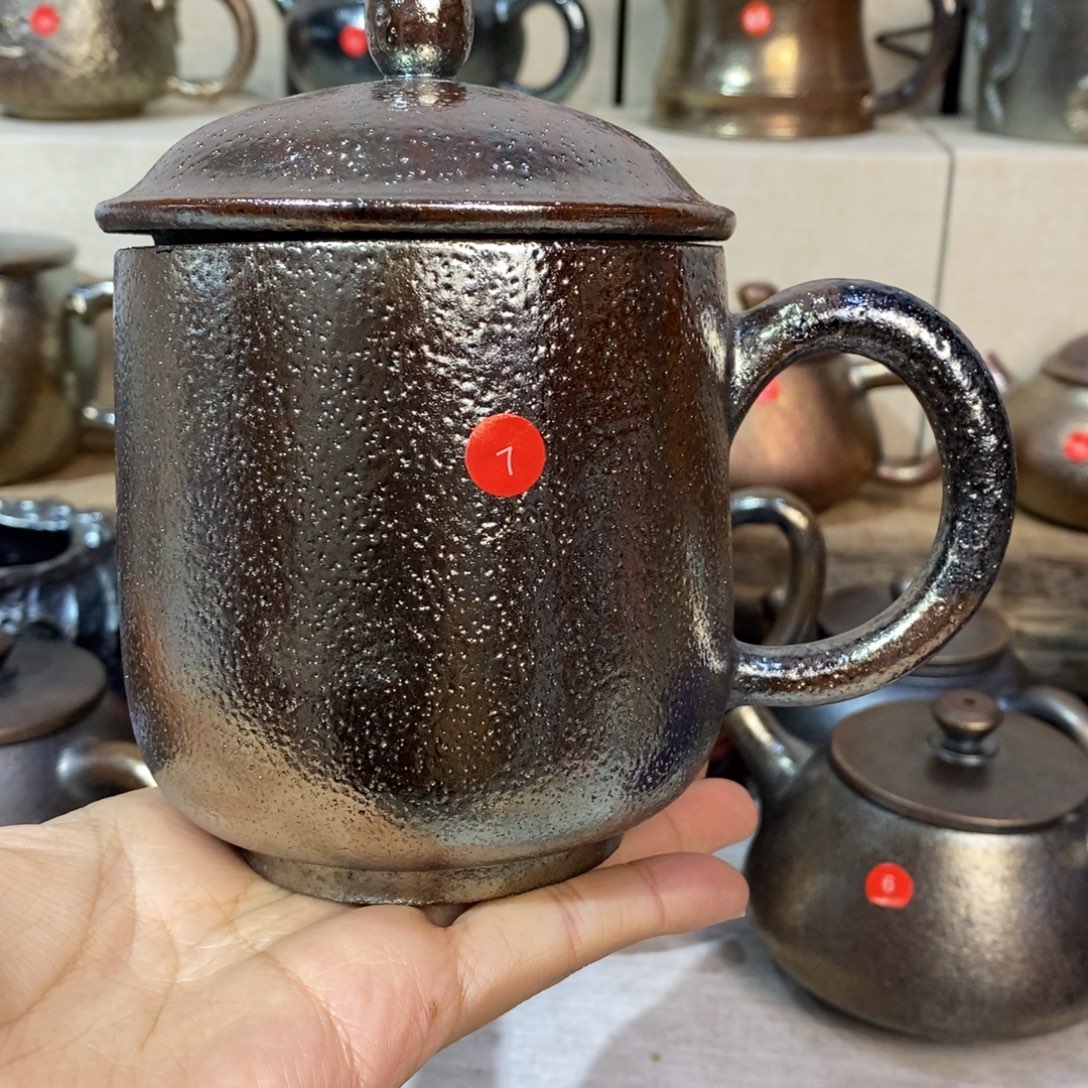 门***主云南建水紫陶柴烧杯