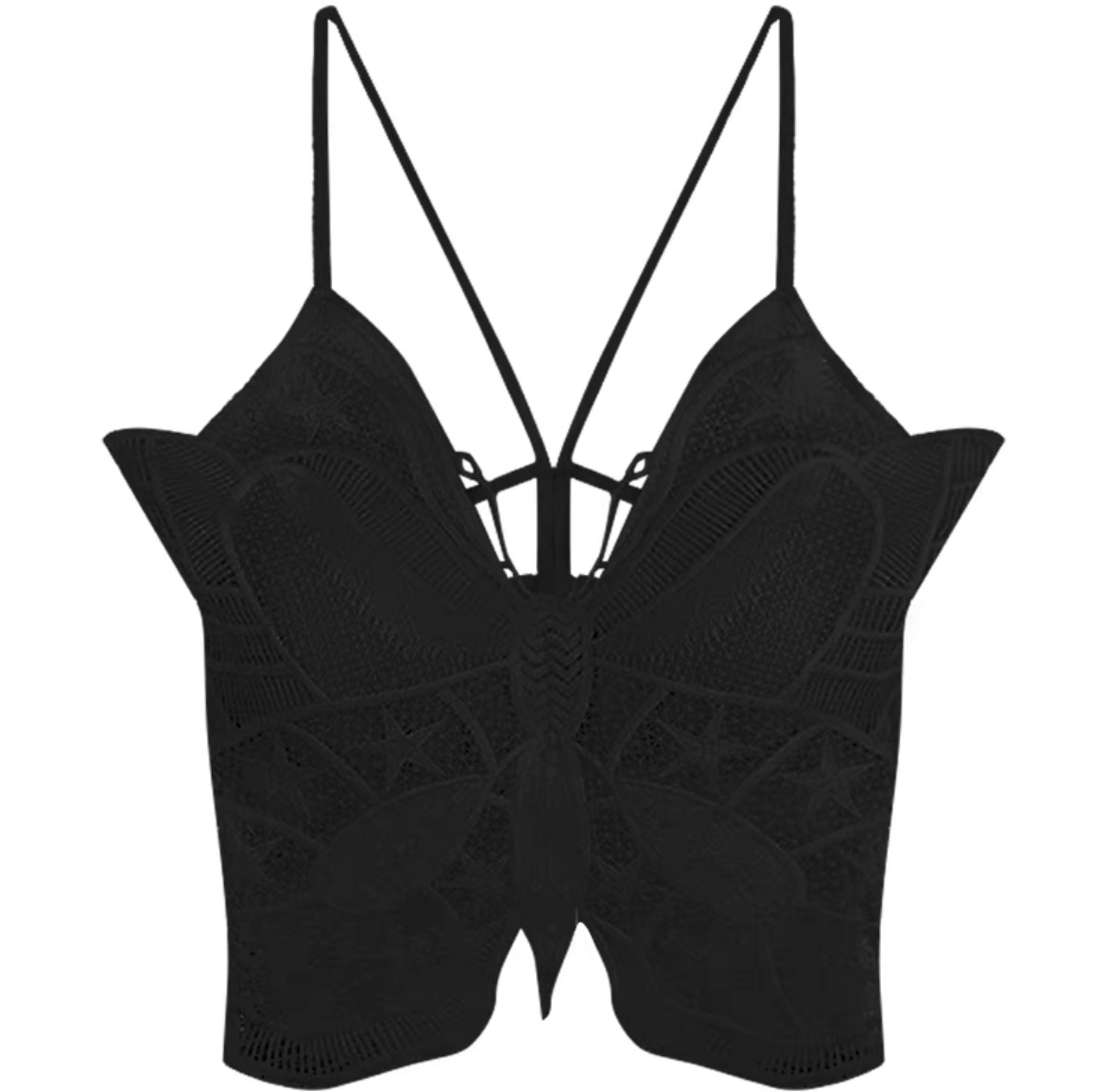 XUAN/【蝶舞翩翩】新款私定性感蝴蝶吊带美背带胸垫上衣