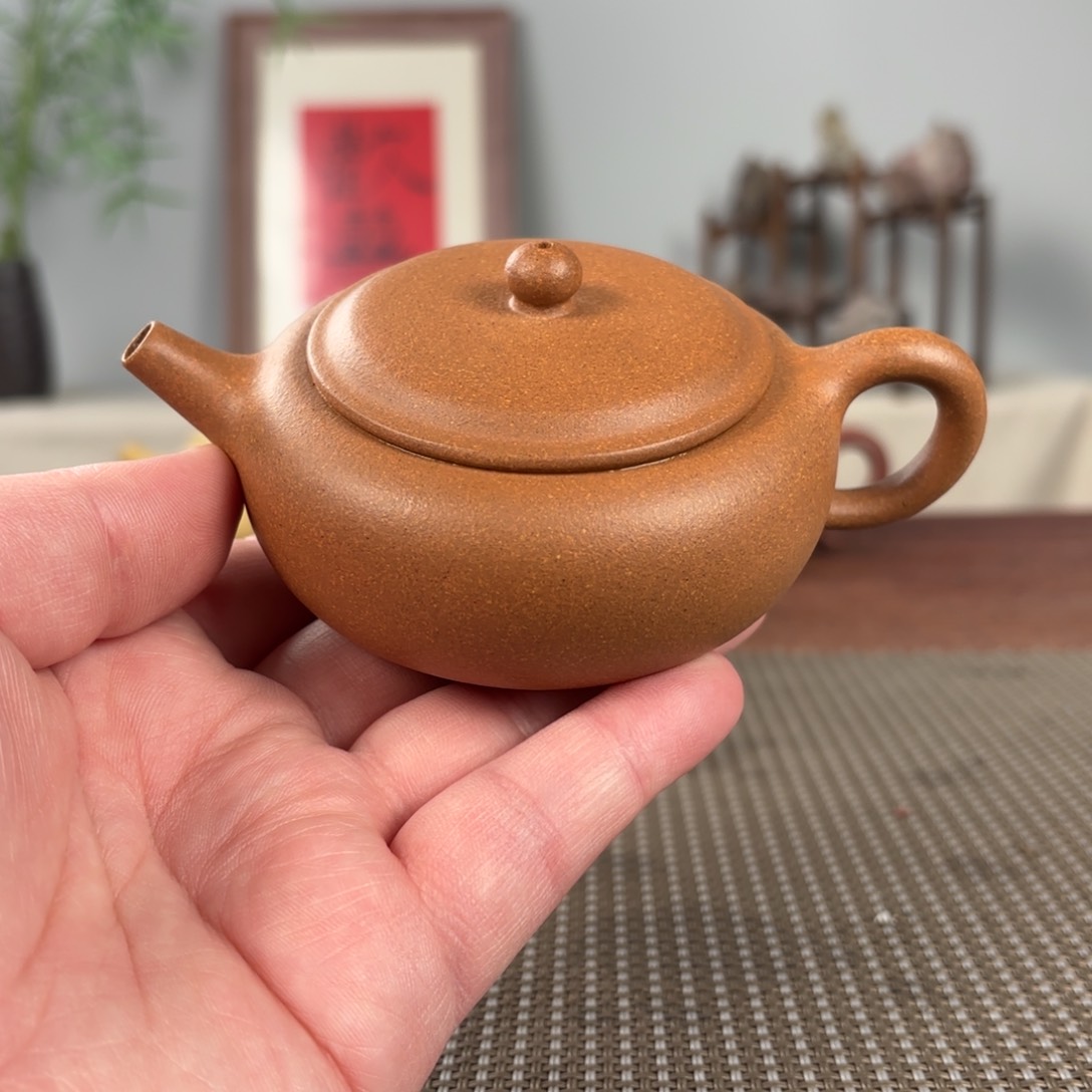 紫砂茶壶北**市微瑕黄龙山原矿紫砂壶