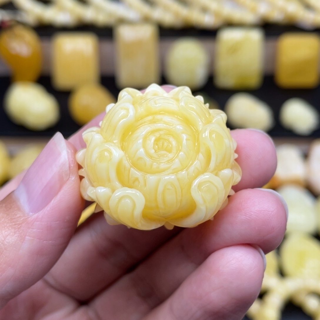 琥珀未镶嵌裸石琥珀蜜蜡