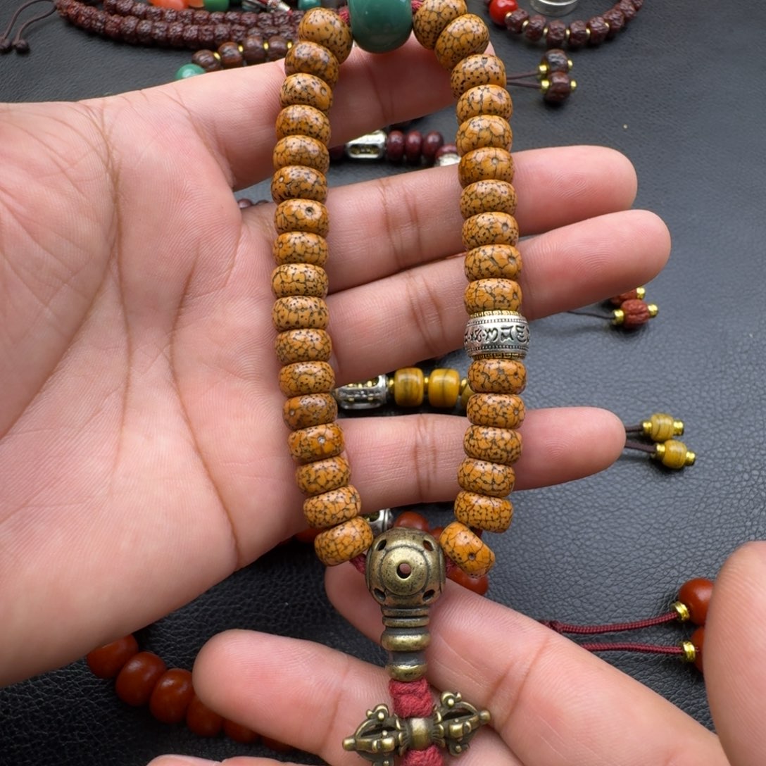 包***勇香榧木星月菩提手持