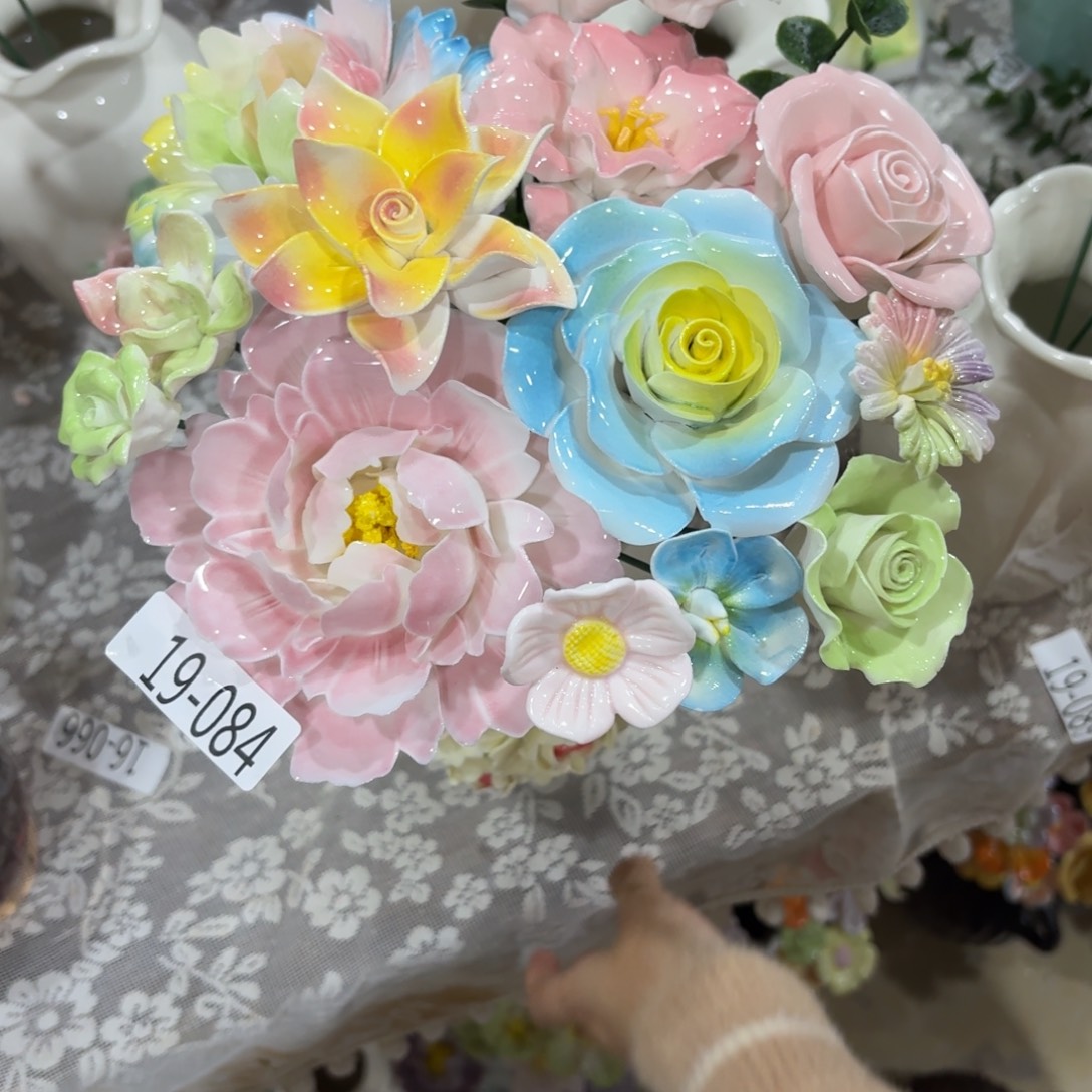 陶瓷花，20元发货，退款拉黑1984