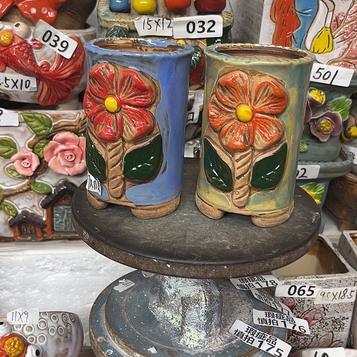 粗陶材质多肉花盆