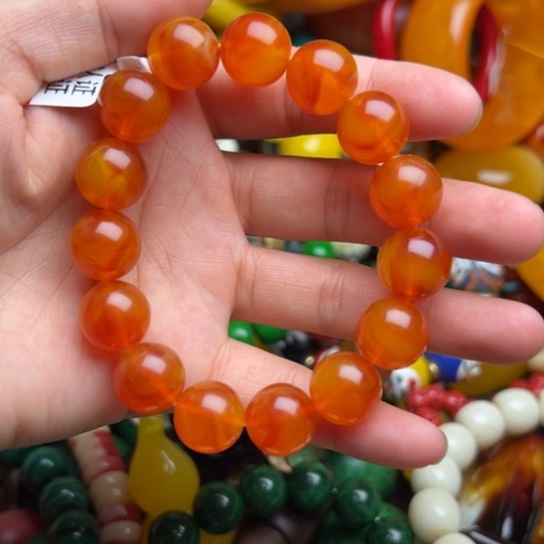 未镶嵌琥珀手串蜜蜡