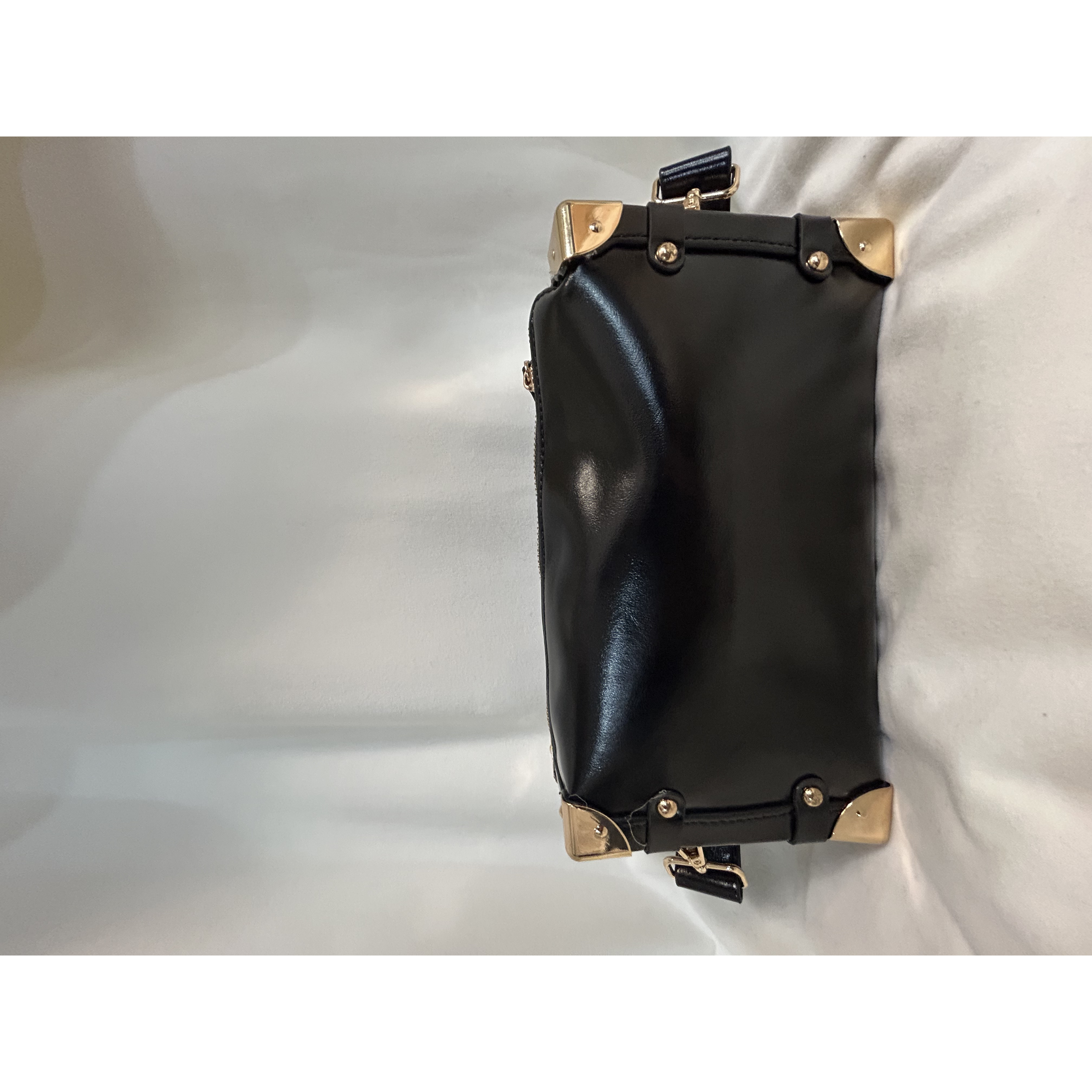 Laugh Queen手工打造真皮女士包时尚新款黑色24cm软盒子