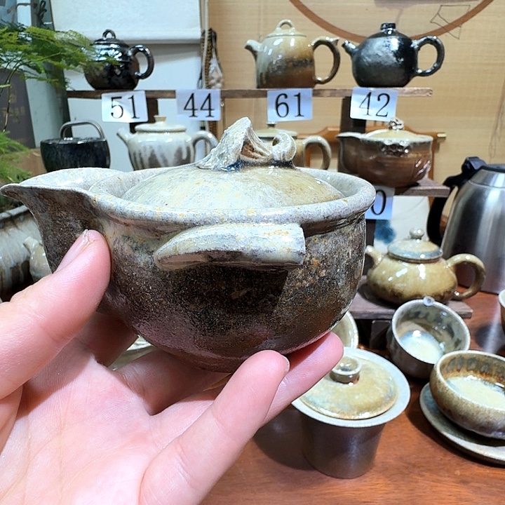 菁***琪建水紫陶白泥柴烧壶微瑕建水紫陶白泥柴柴烧宝瓶