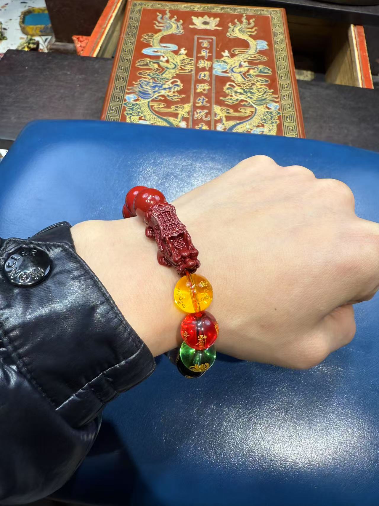 天然辰砂瑞哥专属辰砂手串1.4大